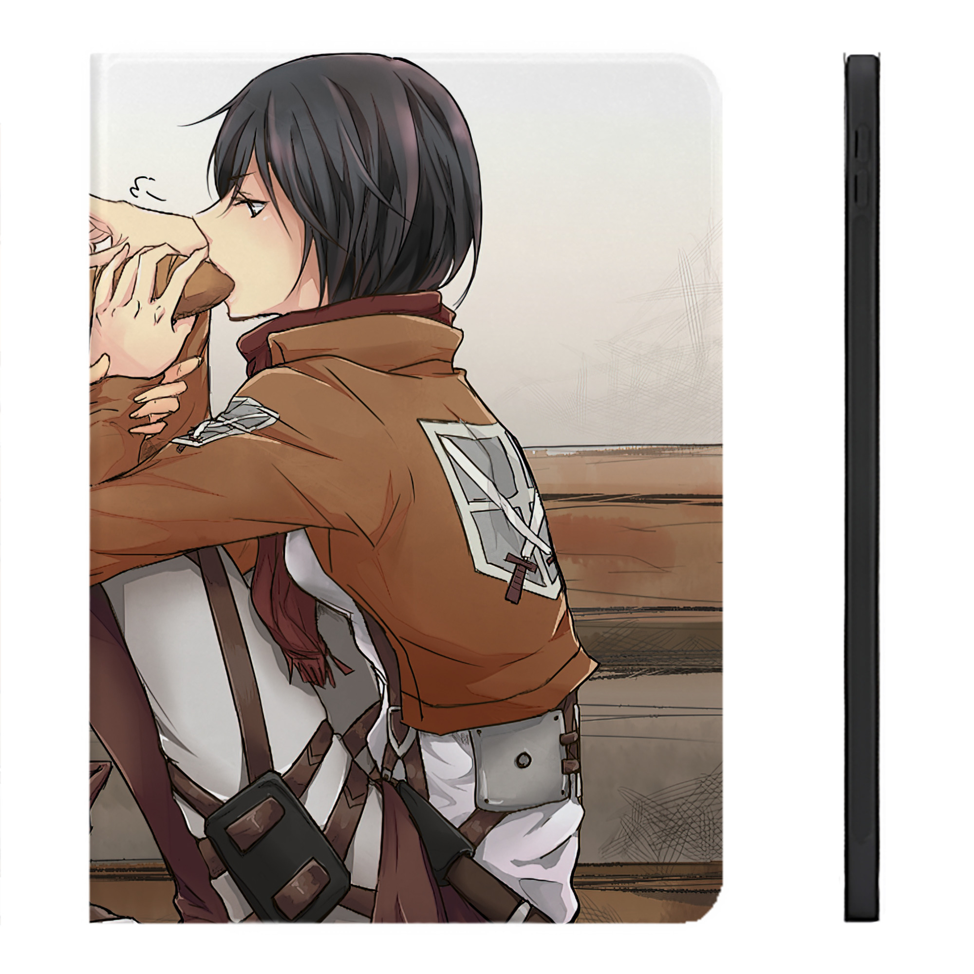 （画像用） 進撃の巨人 Attack on Titan IPadケース ペンホルダー付き ブックスタイルデザイン